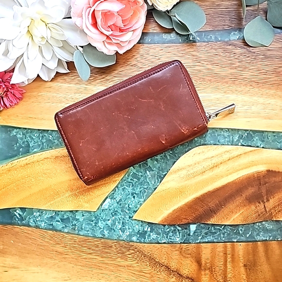 Valentina Genuine Italian Leather Wallet - Brown - Picture 2 of 10